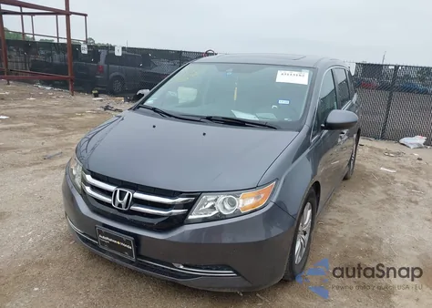 2014 Honda Odyssey Ex-L из США, поврежденный, VIN 5FNRL5H60EB084169